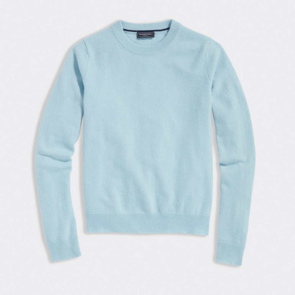 Vineyard Vines Boys Cashmere Crew Neck Sweater, XL, island Paradise(light blue)